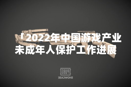 「2022年中国游戏产业未成年人保护工作进展及相关产品限制情况」