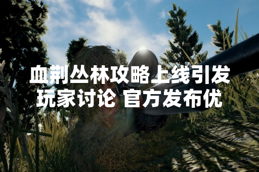 血荆丛林攻略上线引发玩家讨论 官方发布优化更新公告