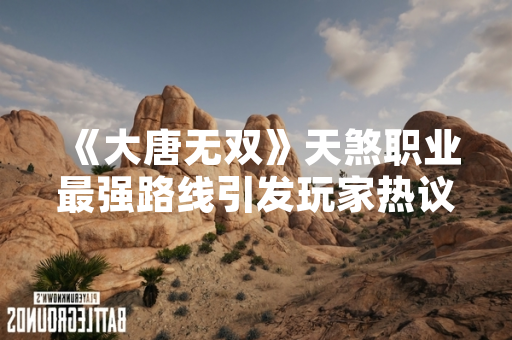 《大唐无双》天煞职业最强路线引发玩家热议