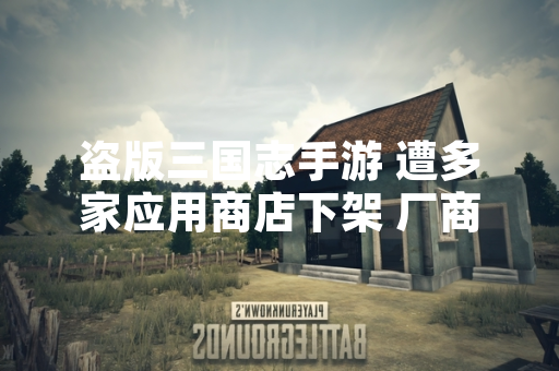盗版三国志手游 遭多家应用商店下架 厂商发布反盗版声明