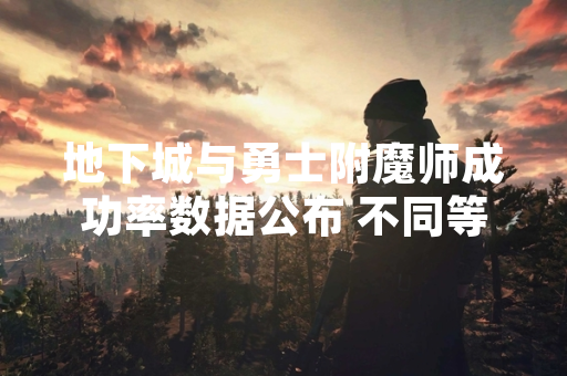 地下城与勇士附魔师成功率数据公布 不同等级差异显著