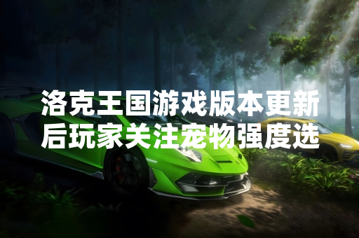 洛克王国游戏版本更新后玩家关注宠物强度选择问题
