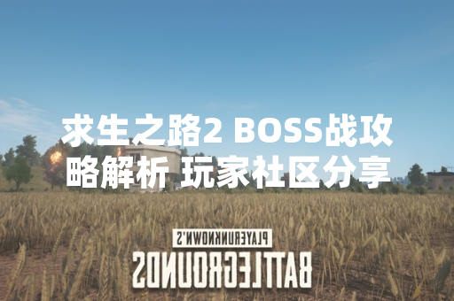 求生之路2 BOSS战攻略解析 玩家社区分享实战技巧 求生之路2 BOSS战攻略解析 玩家社区分享实战技巧