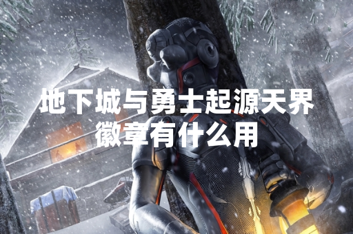 地下城与勇士起源天界徽章有什么用