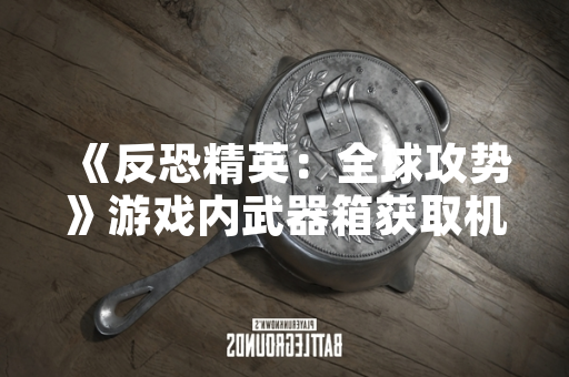 《反恐精英：全球攻势》游戏内武器箱获取机制解析