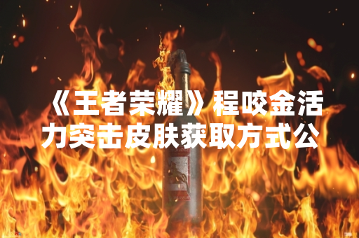 《王者荣耀》程咬金活力突击皮肤获取方式公布