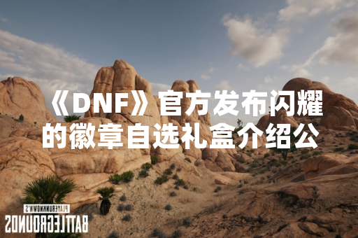 《DNF》官方发布闪耀的徽章自选礼盒介绍公告