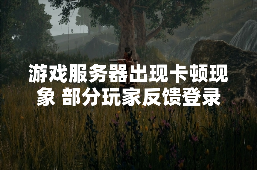 游戏服务器出现卡顿现象 部分玩家反馈登录困难