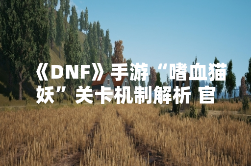 《DNF》手游“嗜血猫妖”关卡机制解析 官方发布实战策略指南