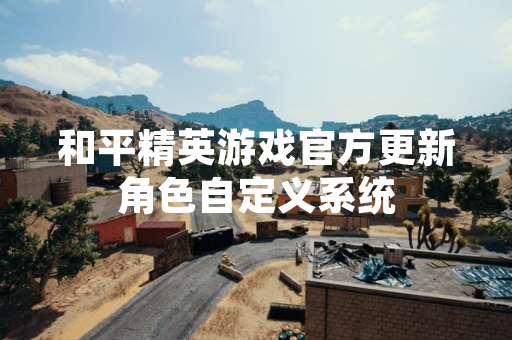 和平精英游戏官方更新角色自定义系统