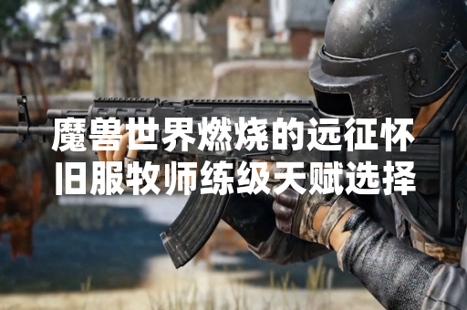 魔兽世界燃烧的远征怀旧服牧师练级天赋选择引发玩家关注