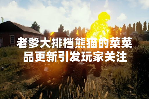 老爹大排档熊猫的菜菜品更新引发玩家关注