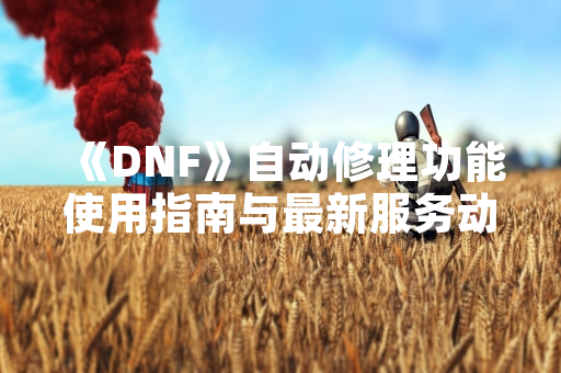 《DNF》自动修理功能使用指南与最新服务动态